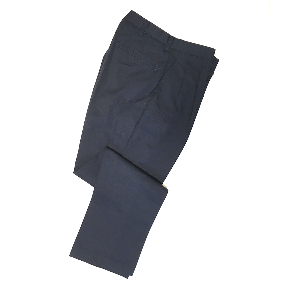 Men's Pleated Poly/Cotton Trousers